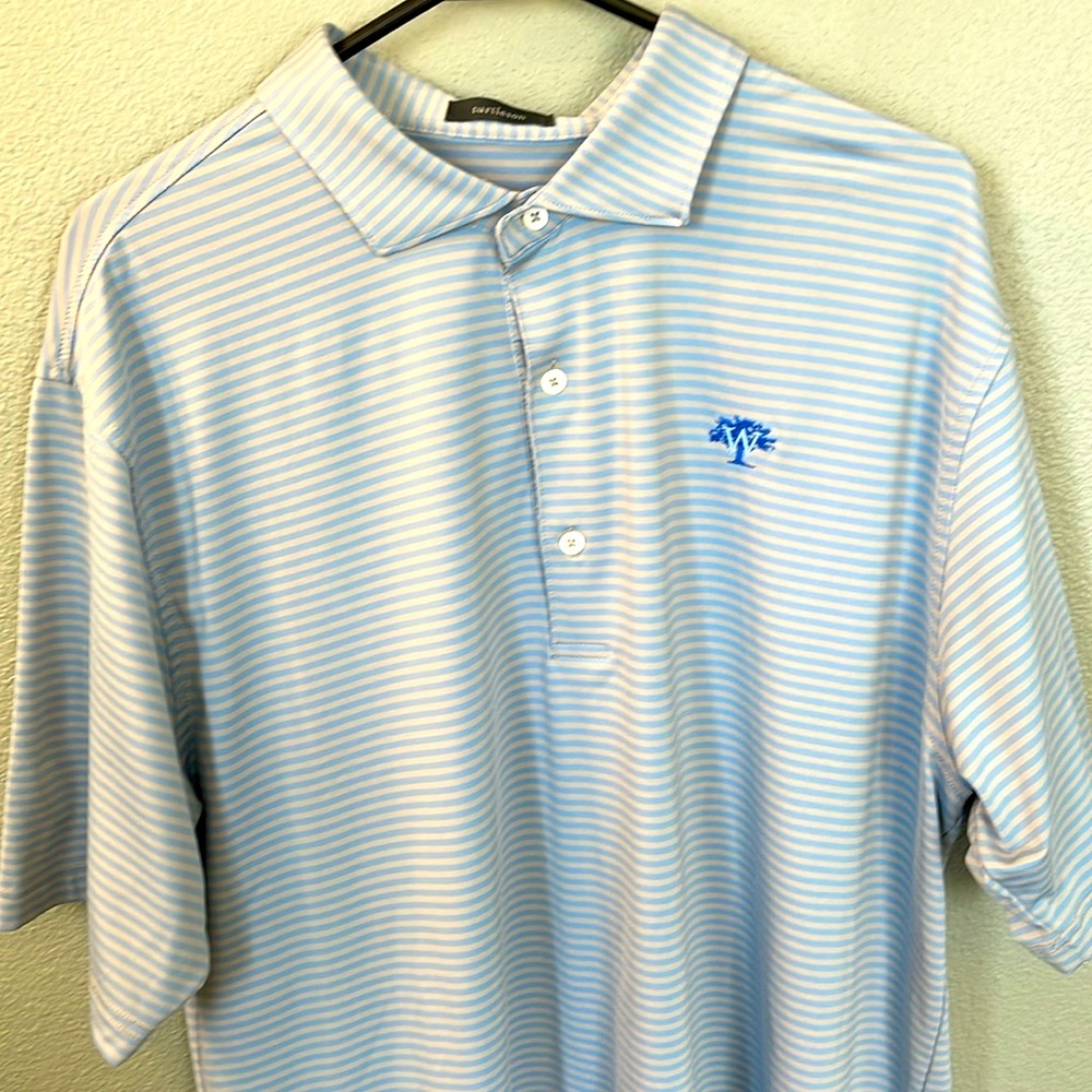 Turtleson XL golf polo shirt. Light pull on right shoulder or no stains.
